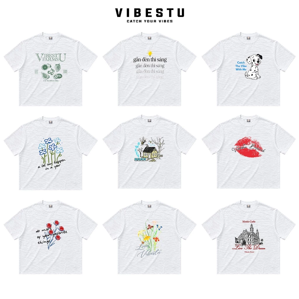 [Cotton Xược Premium] BTS Áo Thun Vải Xược Vibestu - Form Boxy
