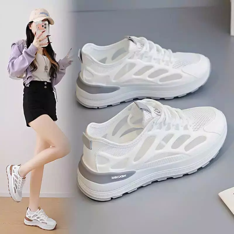 Giày Sneaker Nữ Lưới Thoáng Khí Đế Êm Chống Trơn Trượt - Lù Store - M88