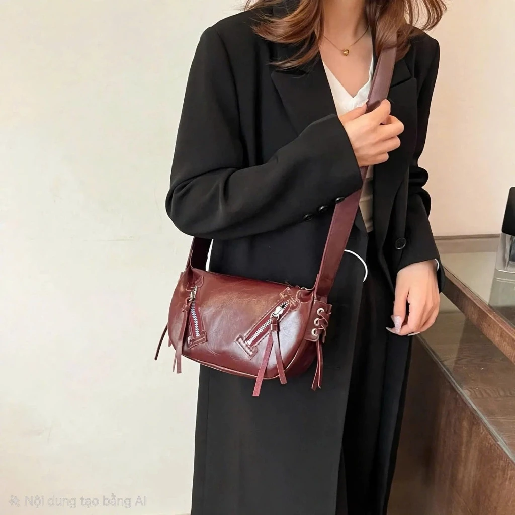 Túi xách nữ đeo chéo đeo vai basic trẻ trung túi công sở sang trọng BABUMAP _ TDC168