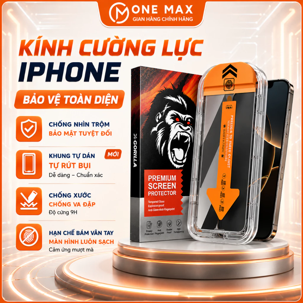 Kính cường lực Tự hút bụi, Chống nhìn trộm, Khung tự dán cho iphone 11 12 13 14 15promax 16 plus X Xr Xs max promax
