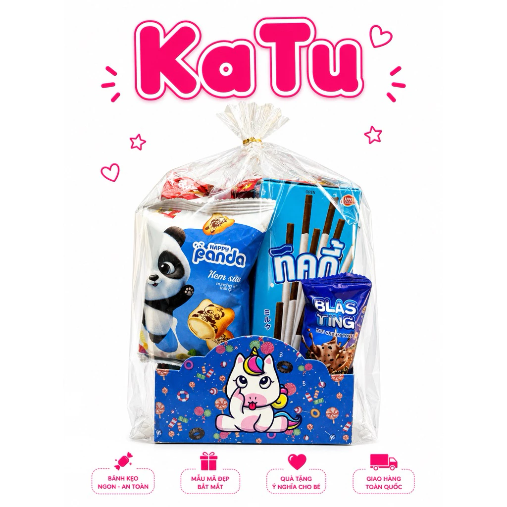 set 5-10 túi gấu đựng bánh kẹo cho bé 1/6, trung thu