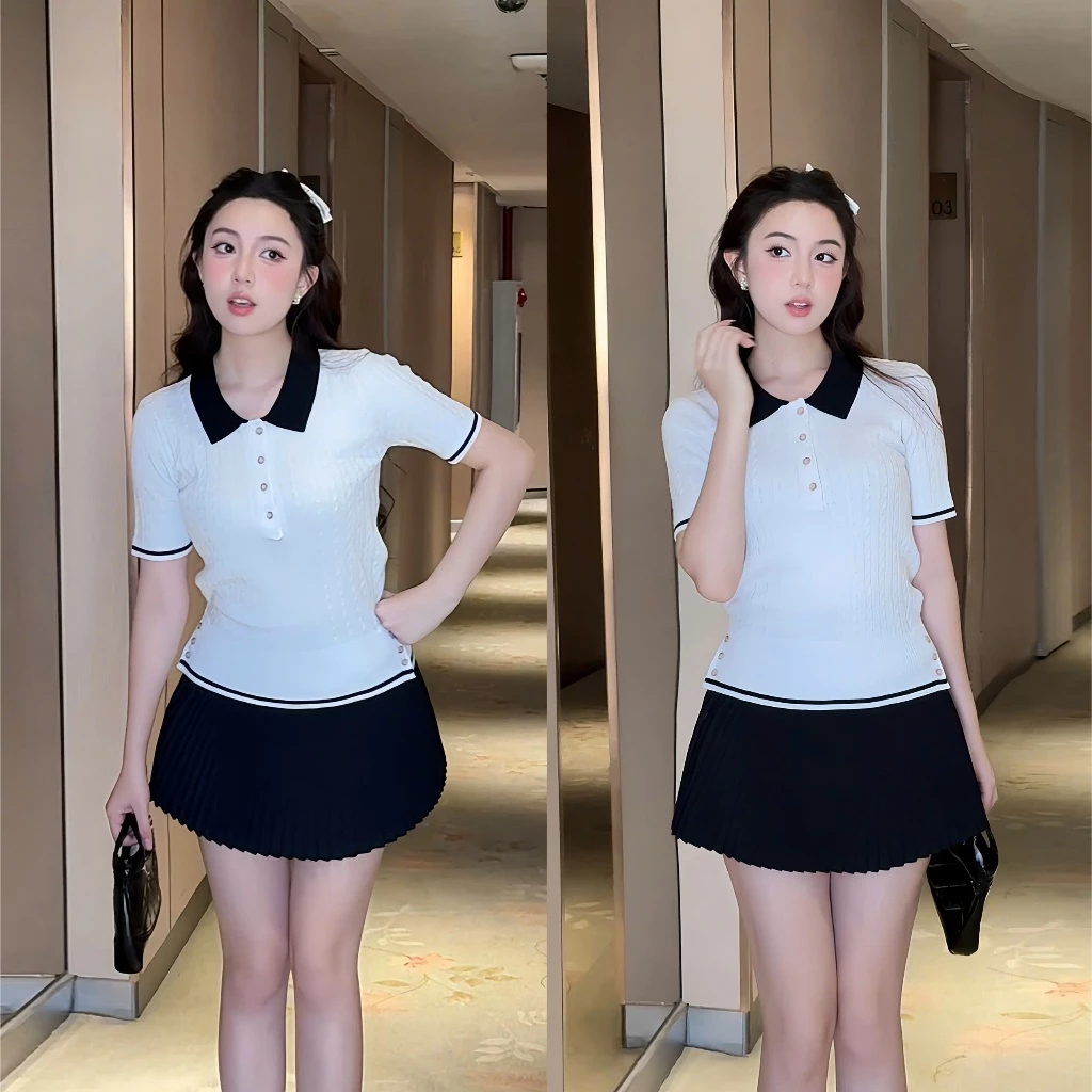 Áo Len Polo Dệt Kim Phối Cúc Thiết Kế Độc Đáo Phù Hợp Với Nhiều Phong Cách Thời Trang Khác Nhau PL001 23thang9