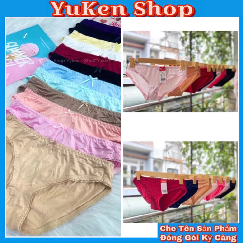 Quần Cotton Trơn-Quần Lót Nữ Xuất Khẩu,Chất Liệu Dày,Mát,Mặt Vải Trơn,Mịn