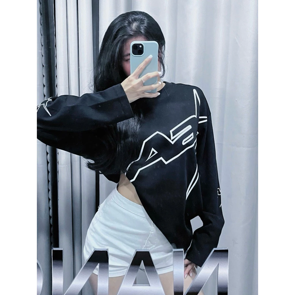 Áo Thun Tay Dài Aa Form Boxy, Vải Đẹp Dày Dặn Chất Vải Cotton Mềm Mịn Thoáng Mát, Hình In Cotton Không Bong Tróc