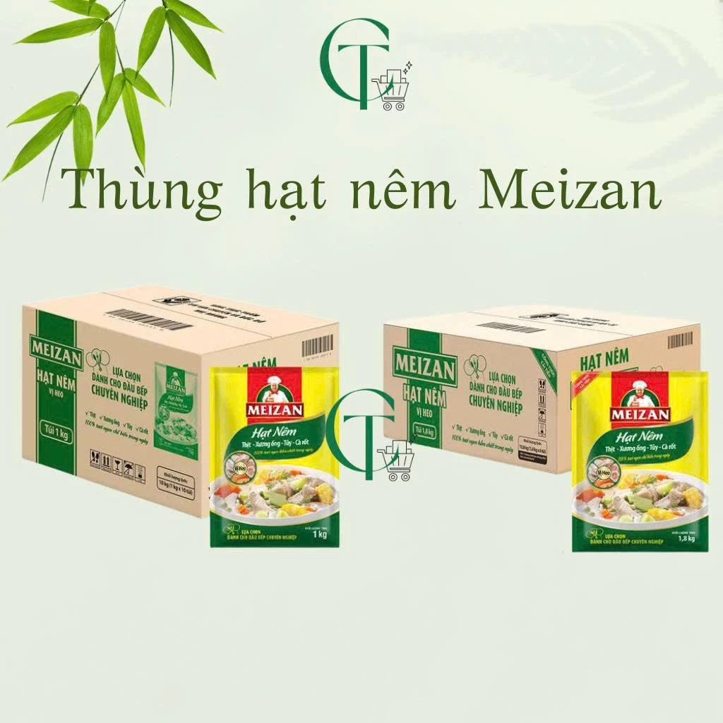Thùng hạt nêm MEIZAN vị heo (date mới nhất) của Cattuongminimart