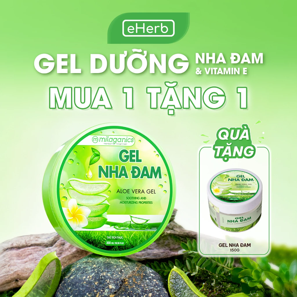 [ĐẶC QUYỀN SVIP] Gel Nha Đam Tươi Dưỡng Ẩm MILAGANICS - Giúp Làm Mát Dịu Da Cháy Nắng & Wax Lông