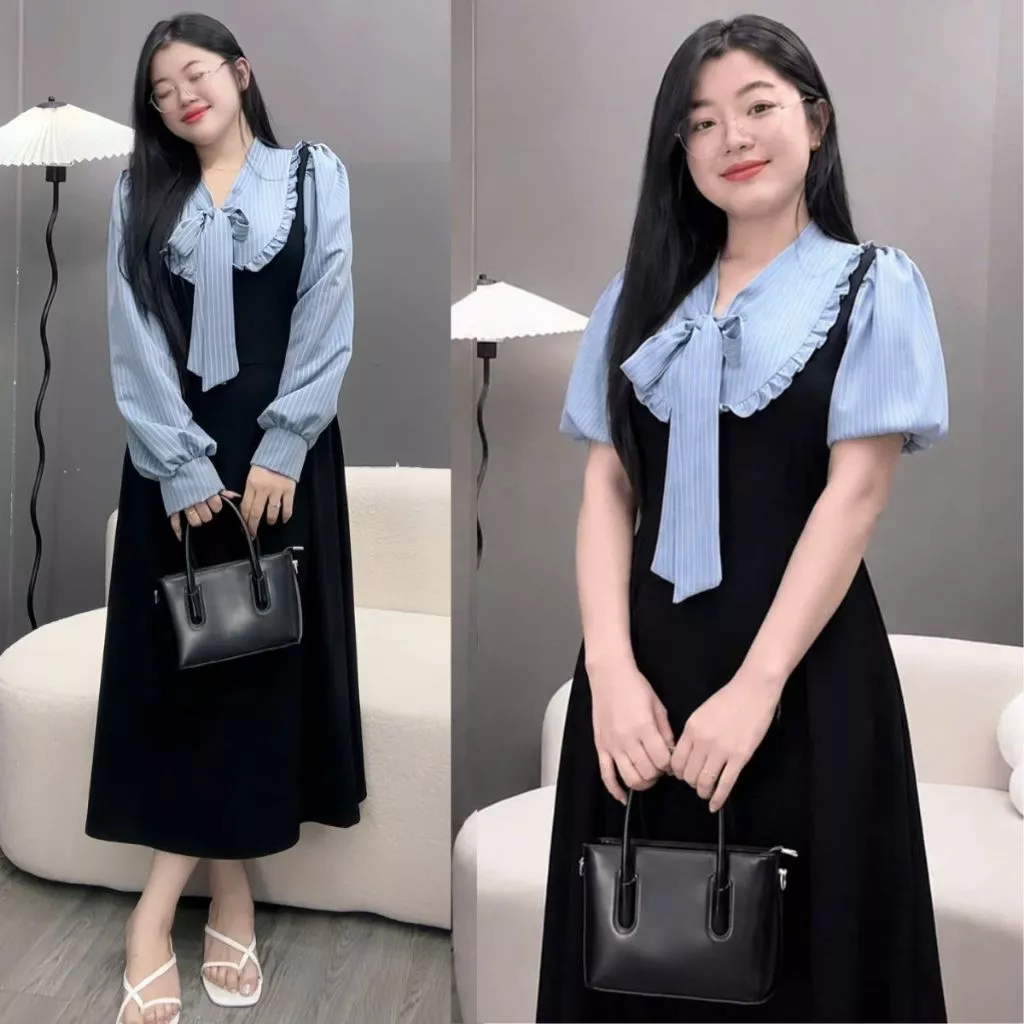 Tổng Hợp Váy Đầm Bigsize Nữ Dáng Dài Qua Gối Thanh Lịch Trẻ Trung Tôn Dáng Công Sở - ĐẦM