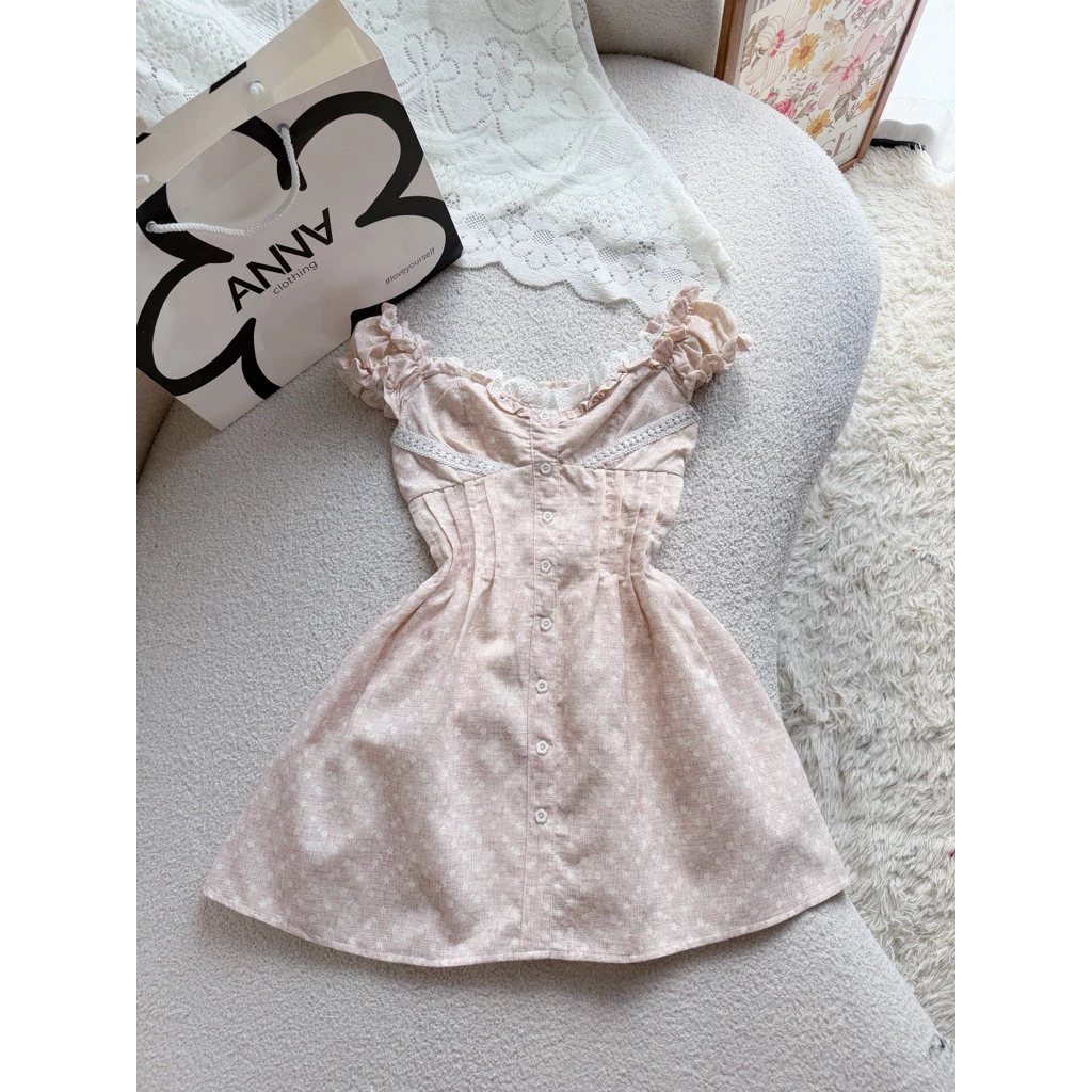 Đầm Kiểu Nữ Hoa Hồng Trễ Vai ANNA - Devin Dress