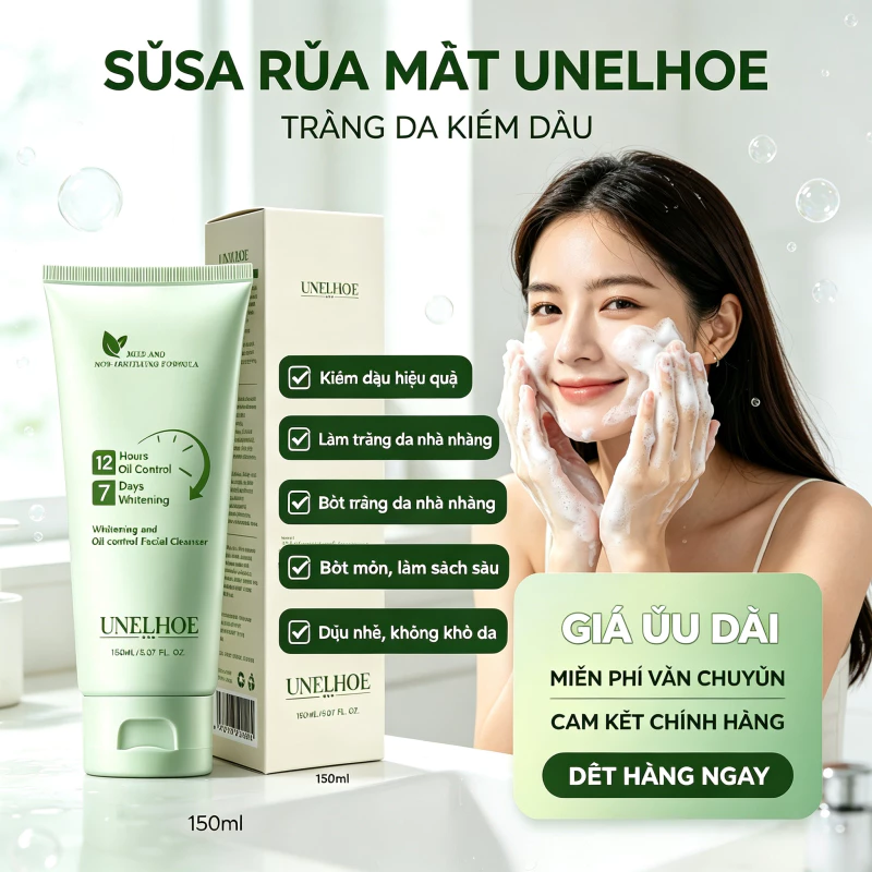 Sữa Rửa Mặt Làm Trắng Da Và Kiểm Soát Dầu 150ml
