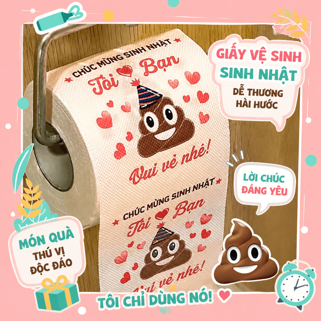 KHĂN GIẤY SHJT ĐỘC ĐÁO ĐỒNG ĐÔ LA MỸ QUÀ TẶNG SINH NHẬT ẤN TƯỢNG