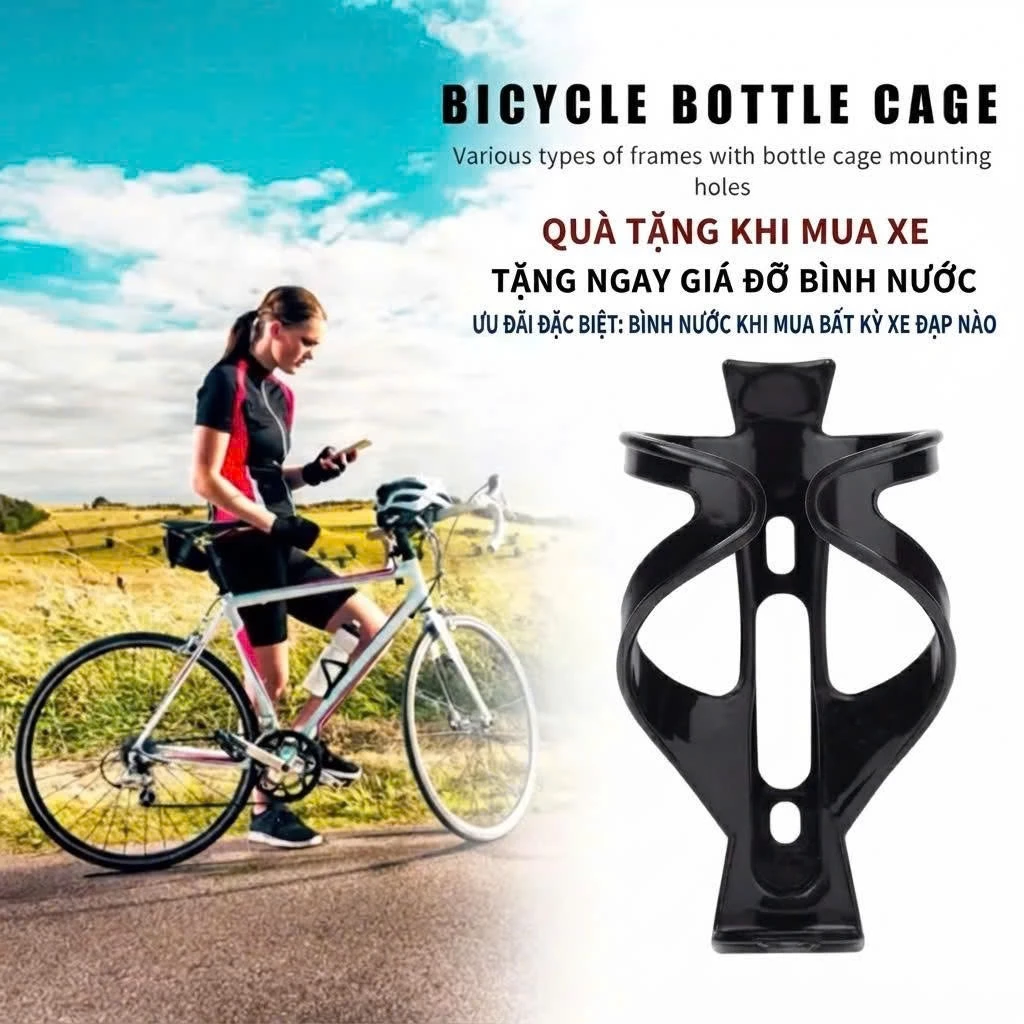 Giá Gọng bình nước xe đạp - Hàng loại 1 dày dặn