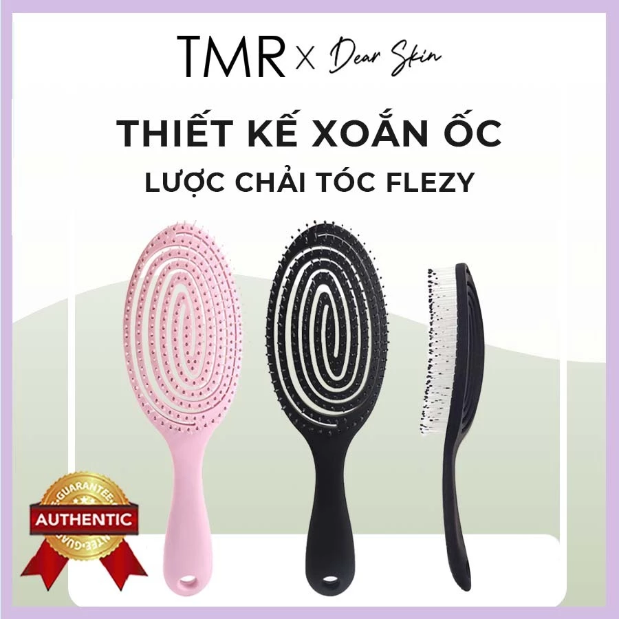 Lược Chải Tóc Thiết Kế Xoắn  Ốc Linh Hoạt TMR Mềm mại từ từng lần chải