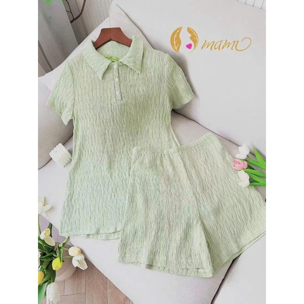 Bộ đồ bầu MAMI MS262 chất co giãn mềm có chun điều chỉnh bung cho mẹ bầu thoải mái đi chơi đi khám thai đều xinh đẹp