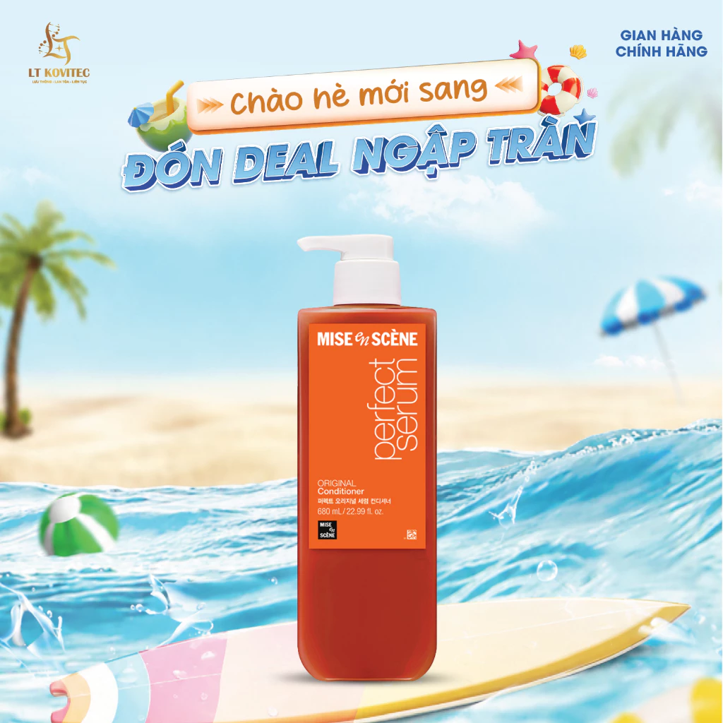 [SIZE LỚN 680ml ] Dầu Xả mise en scène Perfect Serum Original phục hồi hư tổn, giúp tóc suôn mượt