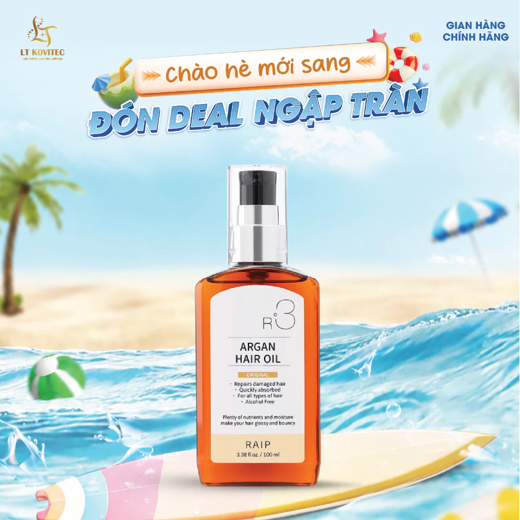 [ HÀNG CHÍNH HÃNG] Tinh Dầu Dưỡng Tóc Raip R3 Argan Hair Oil 100ml Mùi Original Xạ Hương Siêu Thơm