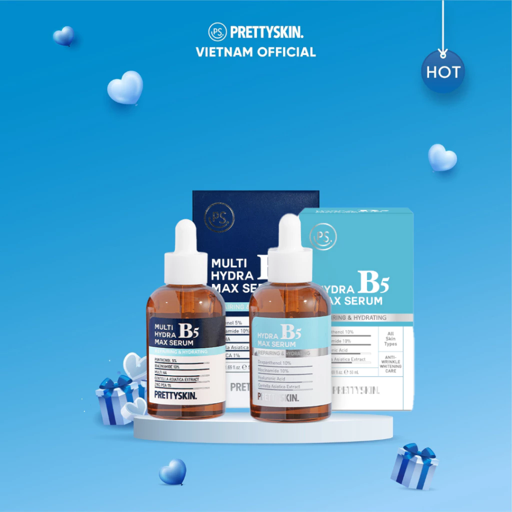 Serum giúp phục hồi dưỡng sáng B5 Prettyskin 50ml