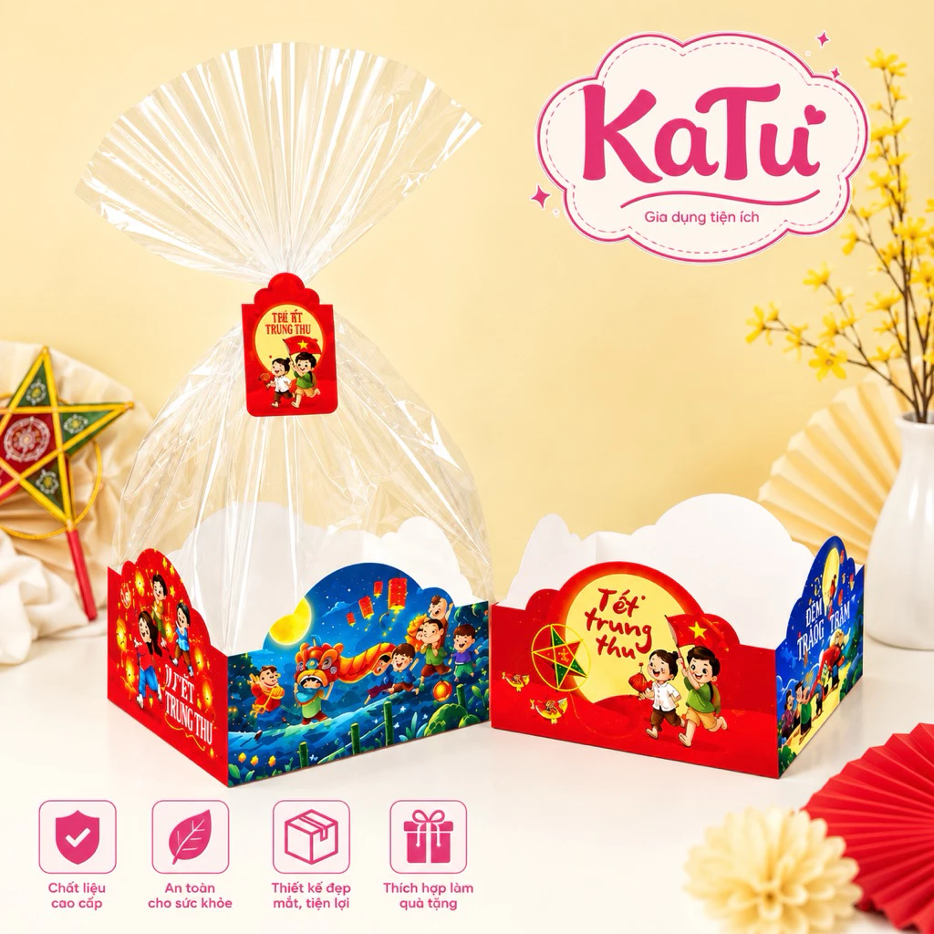 Sỉ combo 100 Túi Gấu Đựng Bánh Cookies, Bánh Mì, Đựng Bánh Kẹo Quà Tặng 1/6 Trung Thu Cho Bé