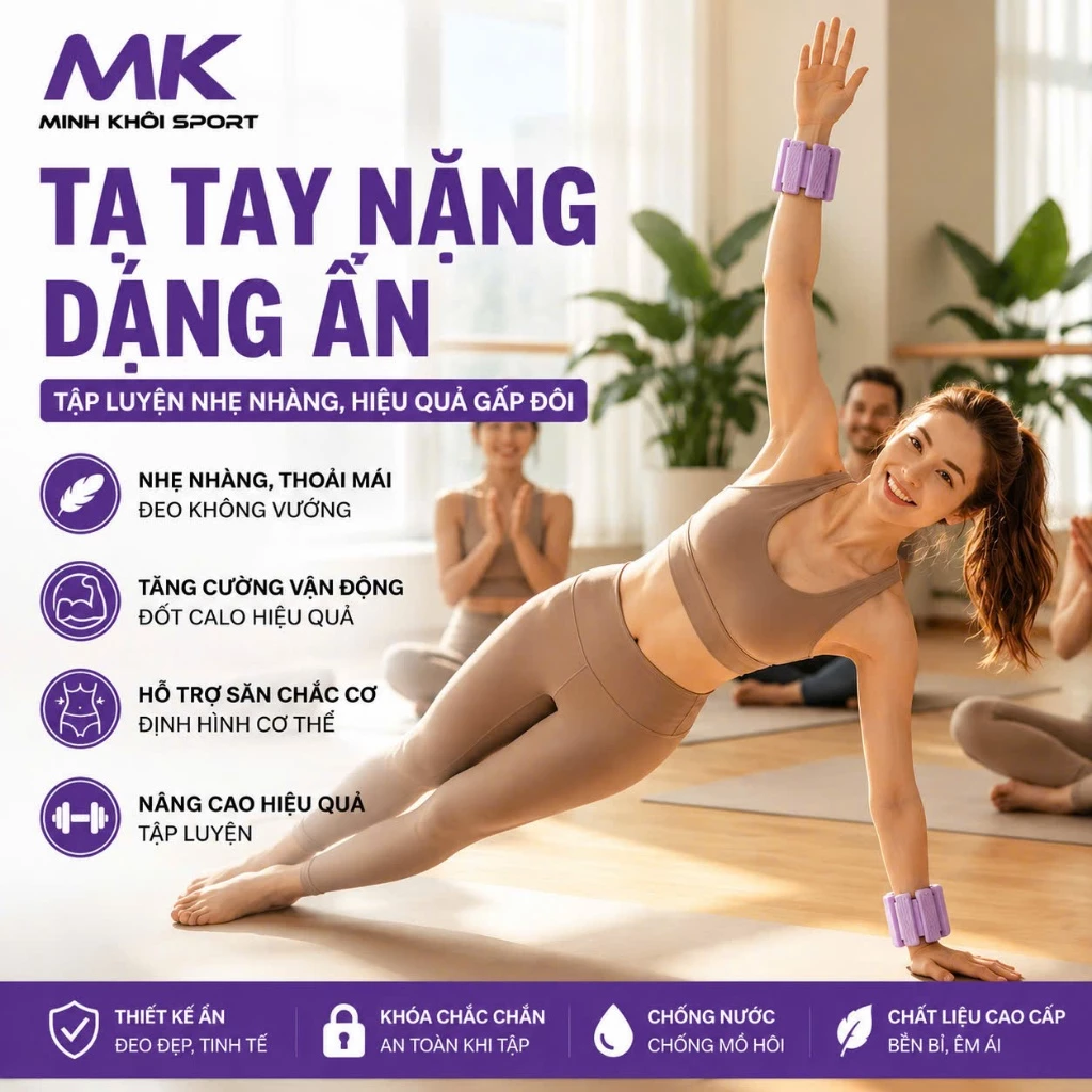 Vòng Tạ Đeo Cổ Tay Cổ Chân Giúp Gia Tăng Kháng Lực Hỗ Trợ Các Bài Tập Hiệu Quả Hơn