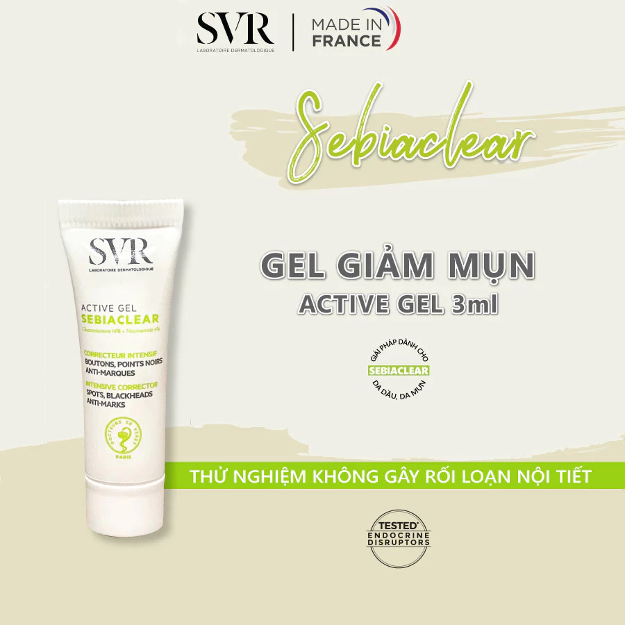 [QUÀ TẶNG] Kem dưỡng ẩm dành cho da dầu , giảm mụn SVR SEBIACLEAR ACTIVE GEL 3ml