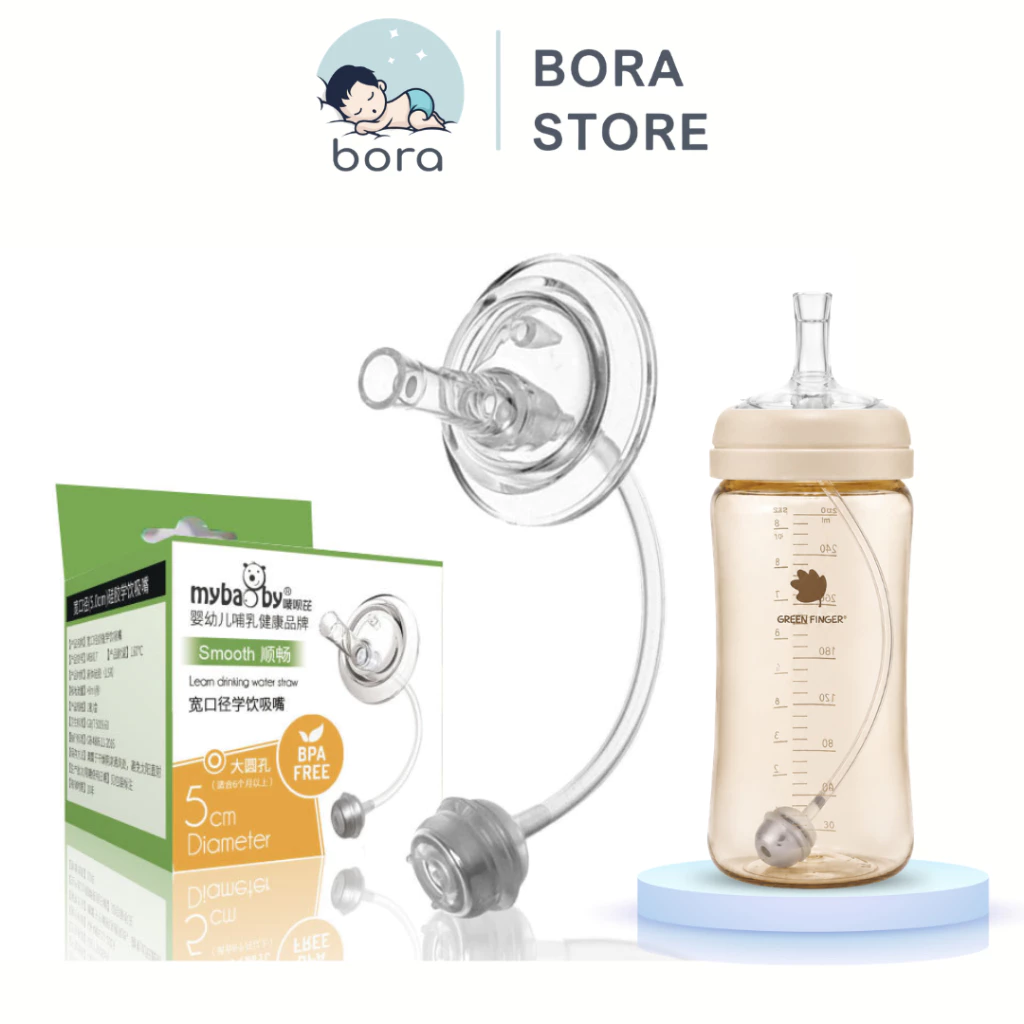 Ống tập hút bình sữa Green và Moy phù hợp với nhiều bình cổ rộng 5cm - MyBaby
