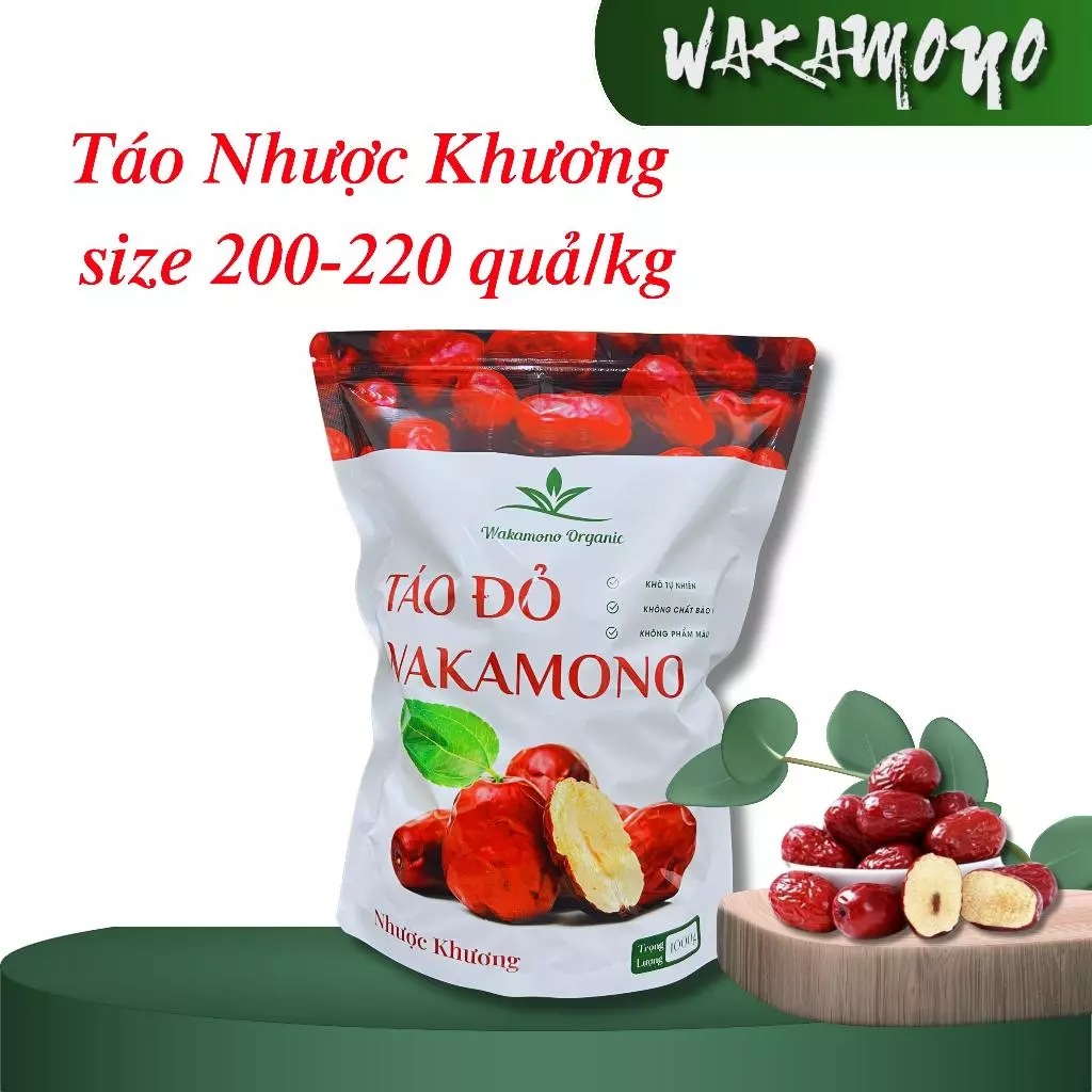 Táo Nhược Khương Wakamono Organic size 200 - 220 quả/kg Wakamono các loại cân nặng , mềm, dẻo, ăn ngon