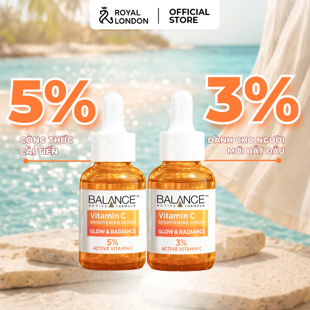 Serum Sáng Da, Mờ Thâm Balance Active Formula Vitamin C 5% & 3% Brightening 30ml