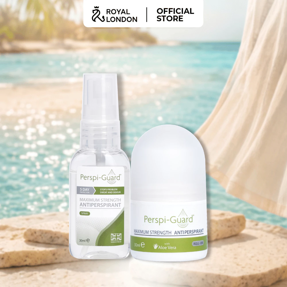 Combo khử mùi ngăn mồ hôi cao cấp Perspi-Guard lăn khử mùi 30ml + xịt khử mùi 30ml