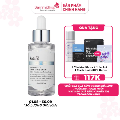 [CÓ THỂ  VÀNG NHẸ] Tinh chất dưỡng sáng Klairs Freshly Juiced Vitamin Drop 35ml