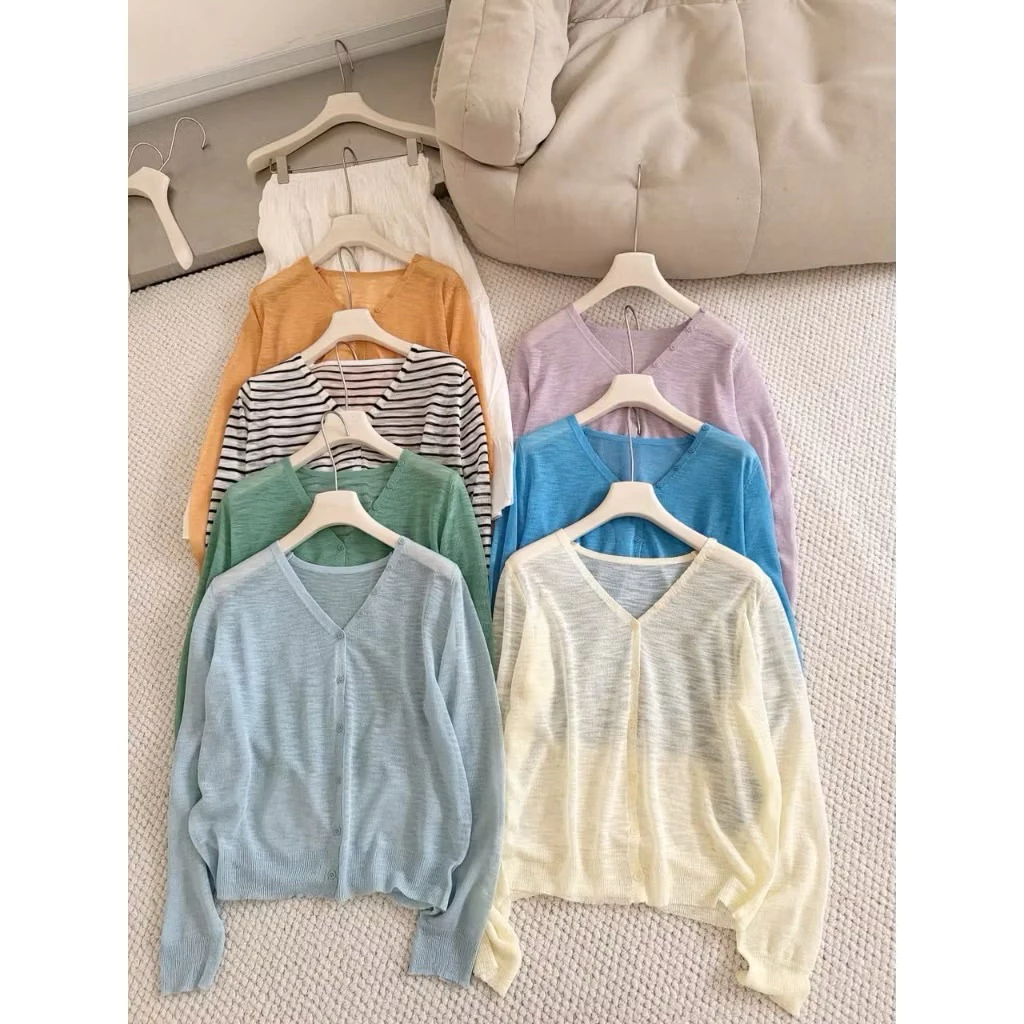 (Hàng QC) Áo Cardigan Len Mỏng Mặc Hè - 50020 - Ảnh thật