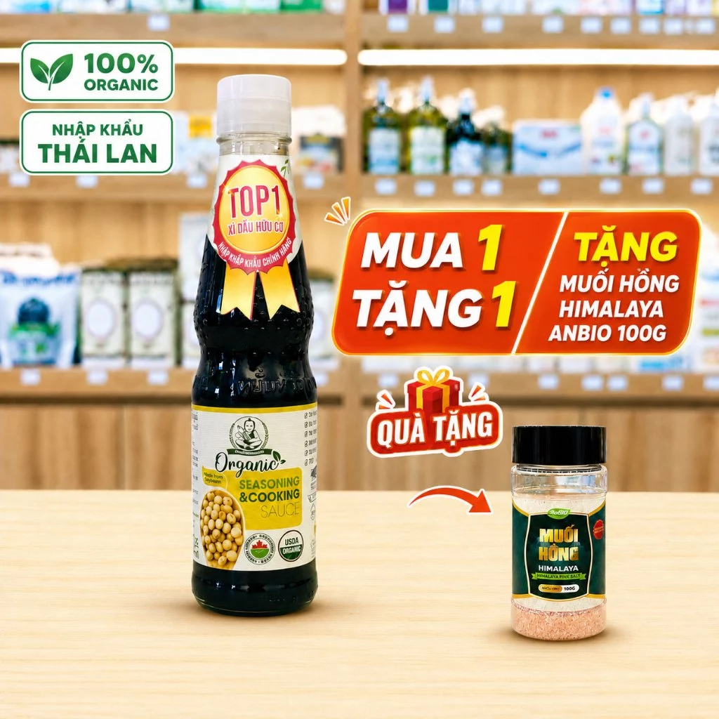 Nước Tương ( Xì Dầu ) Đậu Nành Hữu Cơ Thái Lan 300ml