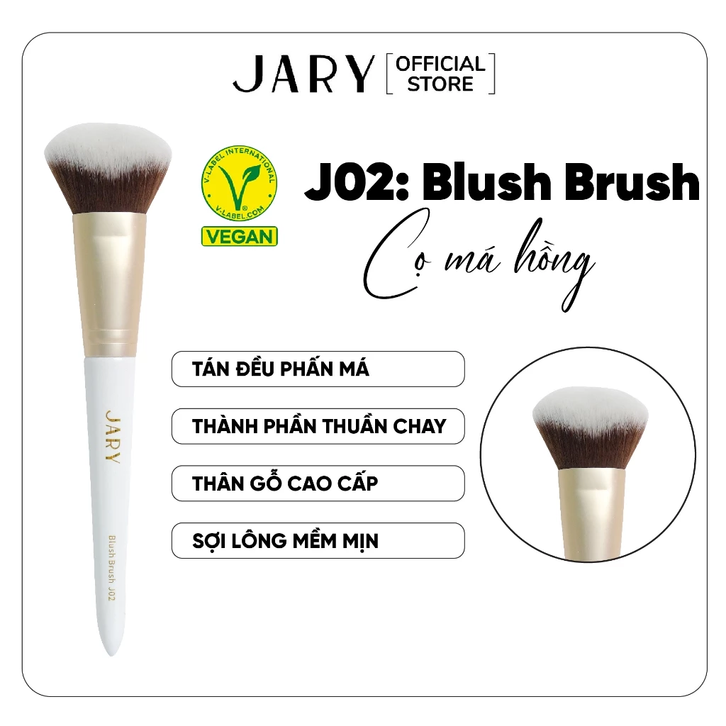 Cọ má hồng Jary Blush Brush - J02