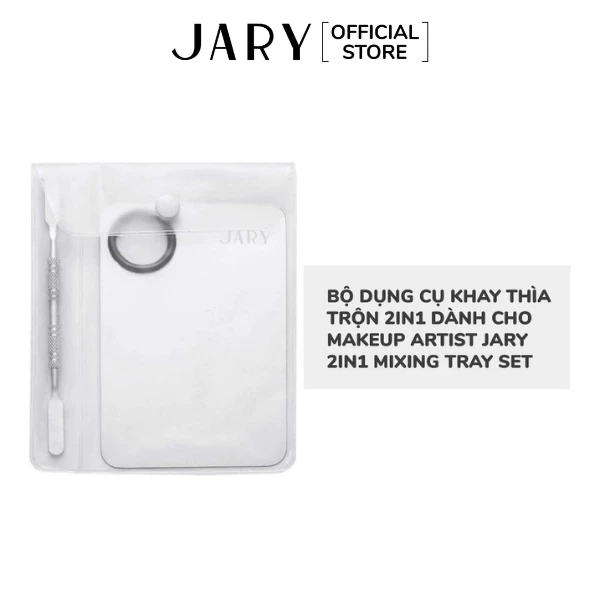 Bộ Dụng Cụ Khay Thìa Trộn 2in1 Dành Cho Makeup Artist Jary 2in1 Mixing Tray
