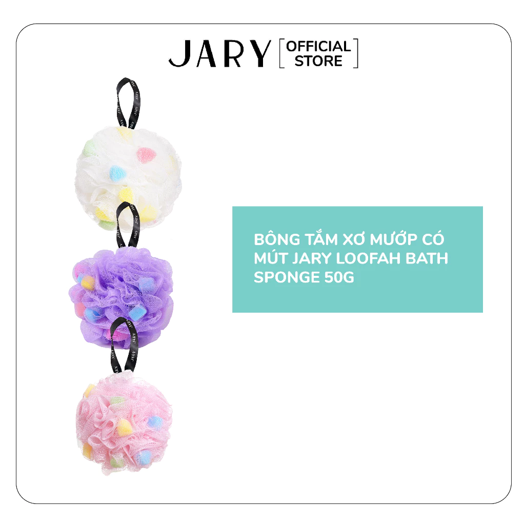 Bông tắm xơ mướp có mút Jary Loofah Bath Sponge 50g