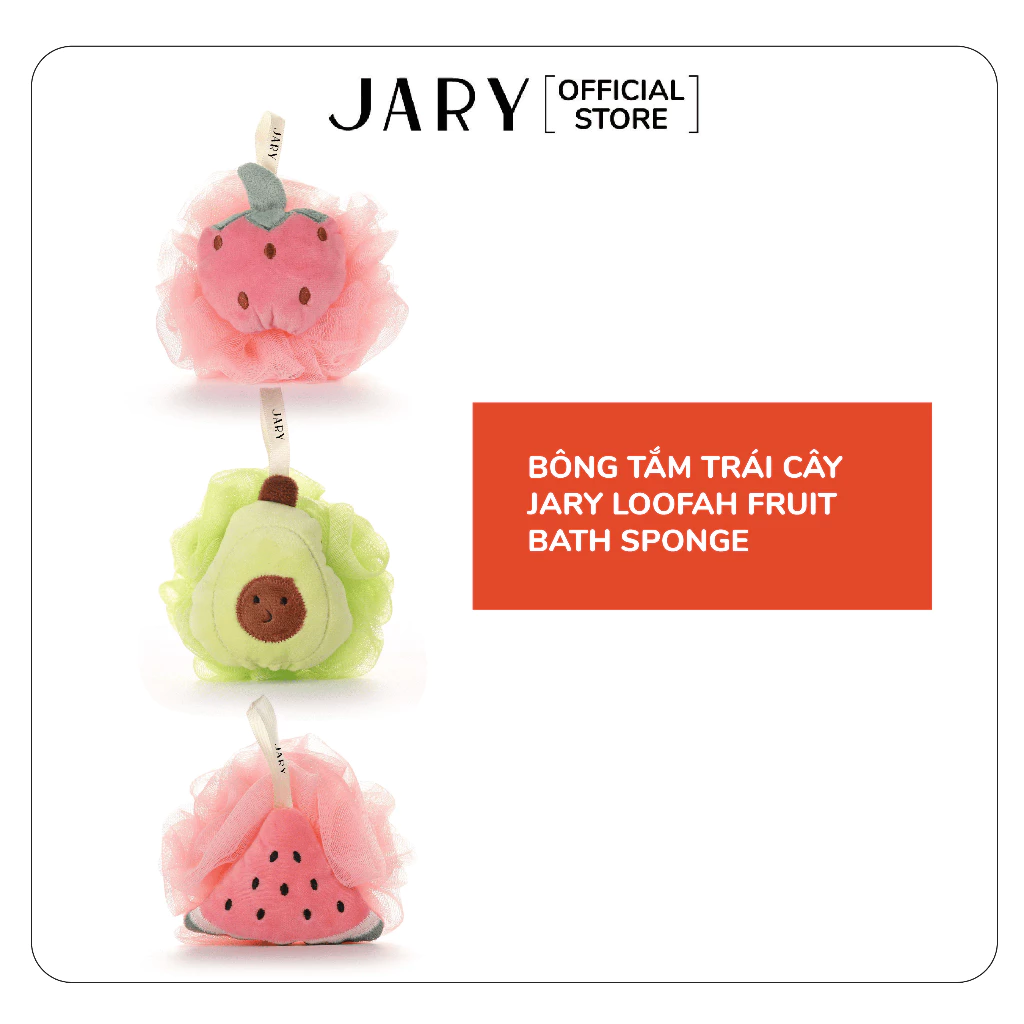Bông tắm trái cây Jary Loofah Fruit Bath Sponge (Loại ngẫu nhiên)