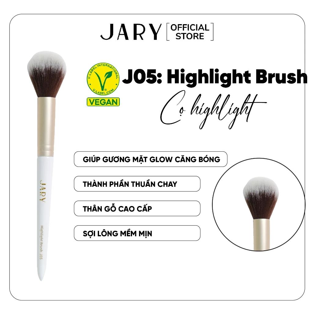 Cọ Tán Phấn Bắt Sáng Jary Highlight Brush - J05