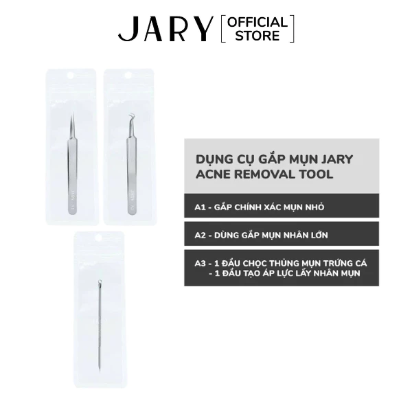 Dụng Cụ Gắp Mụn Đầu Nhọn Jary Acne Removal Tool Cây Nhíp Lấy Nhân Mụn