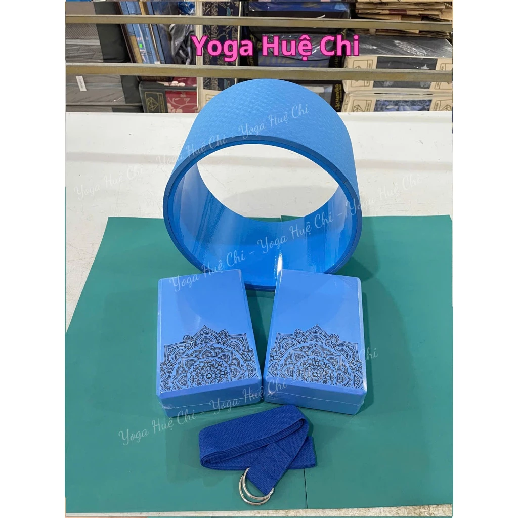 Combo Vòng Xanh Dương 20cm + 2 Gạch 220g + Dây Cotton 1m83