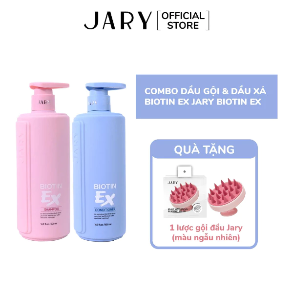 Dầu gội và Dầu xả Biotin Ex Jary Biotin Ex Shampoo 500ml