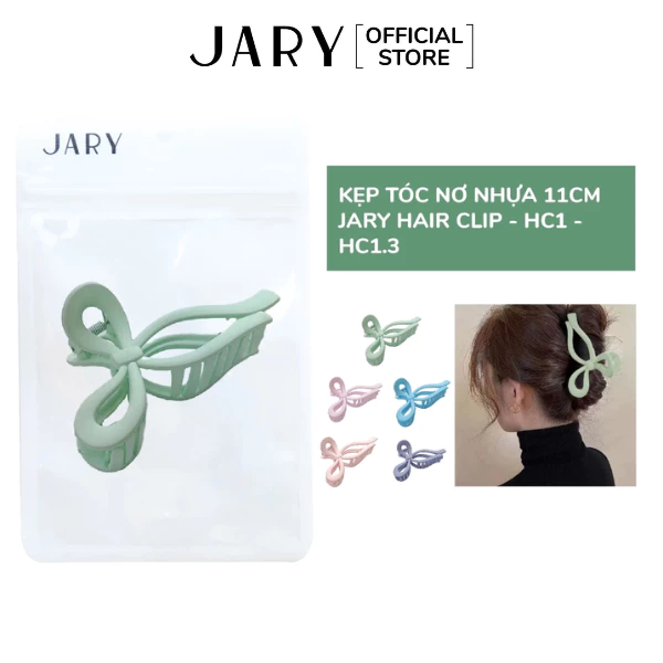 Kẹp Tóc Nơ Nhựa 11cm Jary Hair Clip - HC1 - HC1.3