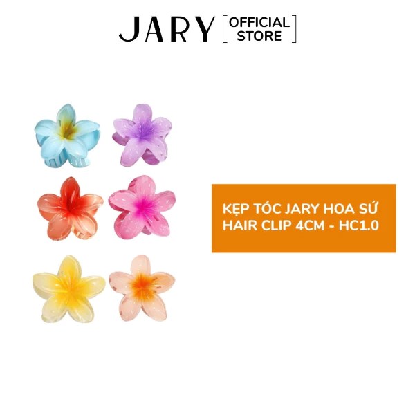 Kẹp Tóc Hoa Sứ Nhựa Jary Hair Clip - 4CM