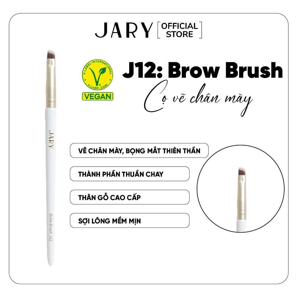 Cọ Vẽ Chân Mày Jary Brow Brush - J12