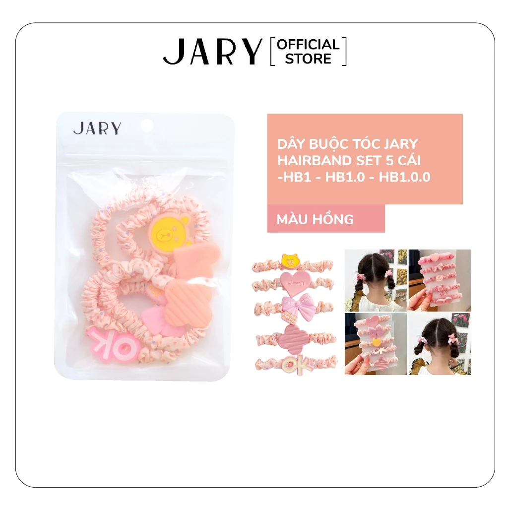 Dây Buộc Tóc Jary Hair Band Set 5 Cái - HB1 - HB1.0