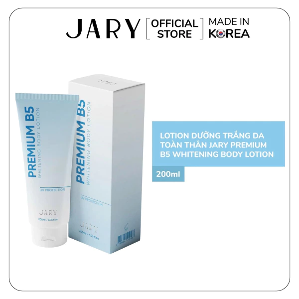 Kem dưỡng trắng da body B5 Jary Premium B5 Whitening Body Lotion 200ml