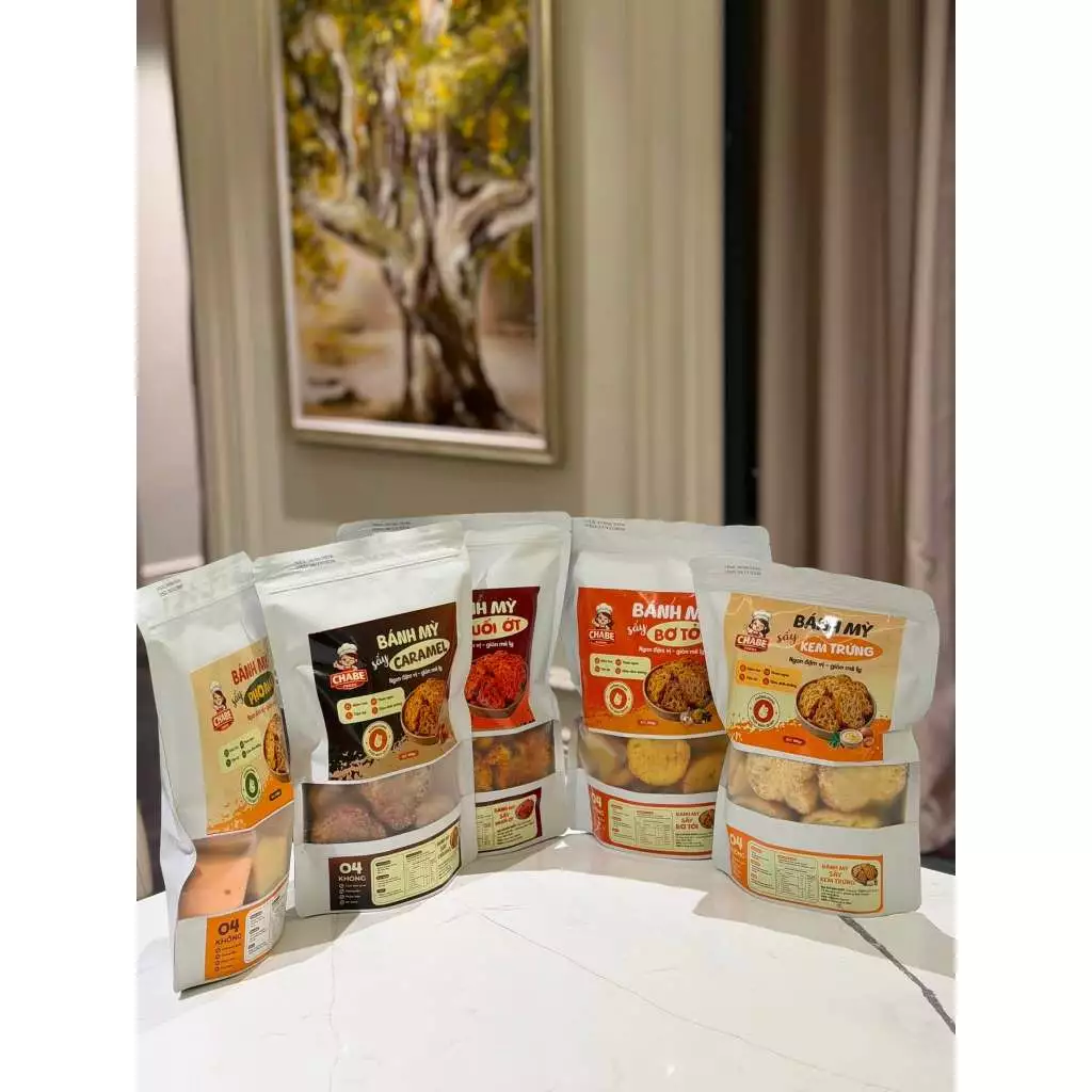 [HOẢ TỐC HN] Combo Mix 2 Vị Bánh Mỳ Sấy Chabe Foods Siêu Ngon, Giòn Rụm, Ăn Vặt Trà Chiều