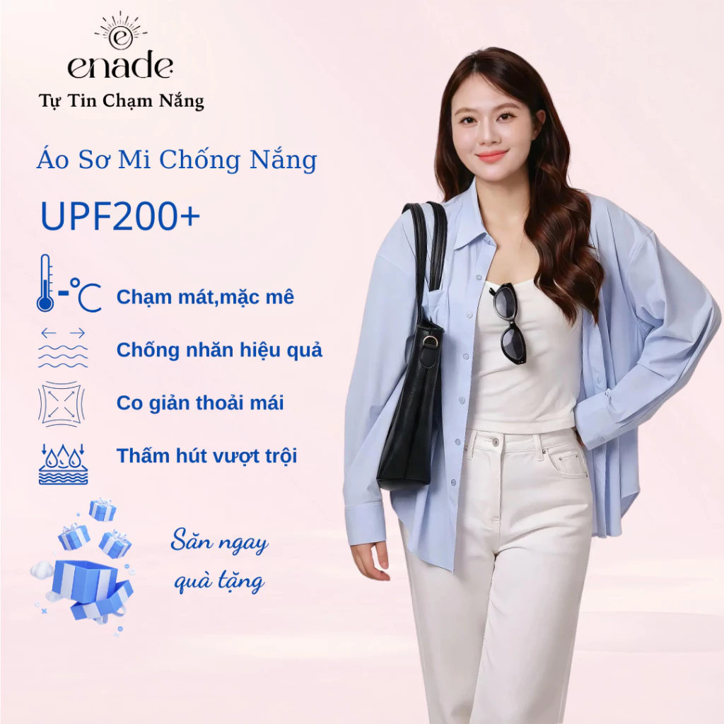 Áo Sơ Mi Chống Nắng UPF200+ Cao Cấp,Chống Nhăn,Giữ Form,Mát Lạnh-Một Chiếc Áo Mọi Phong Cách