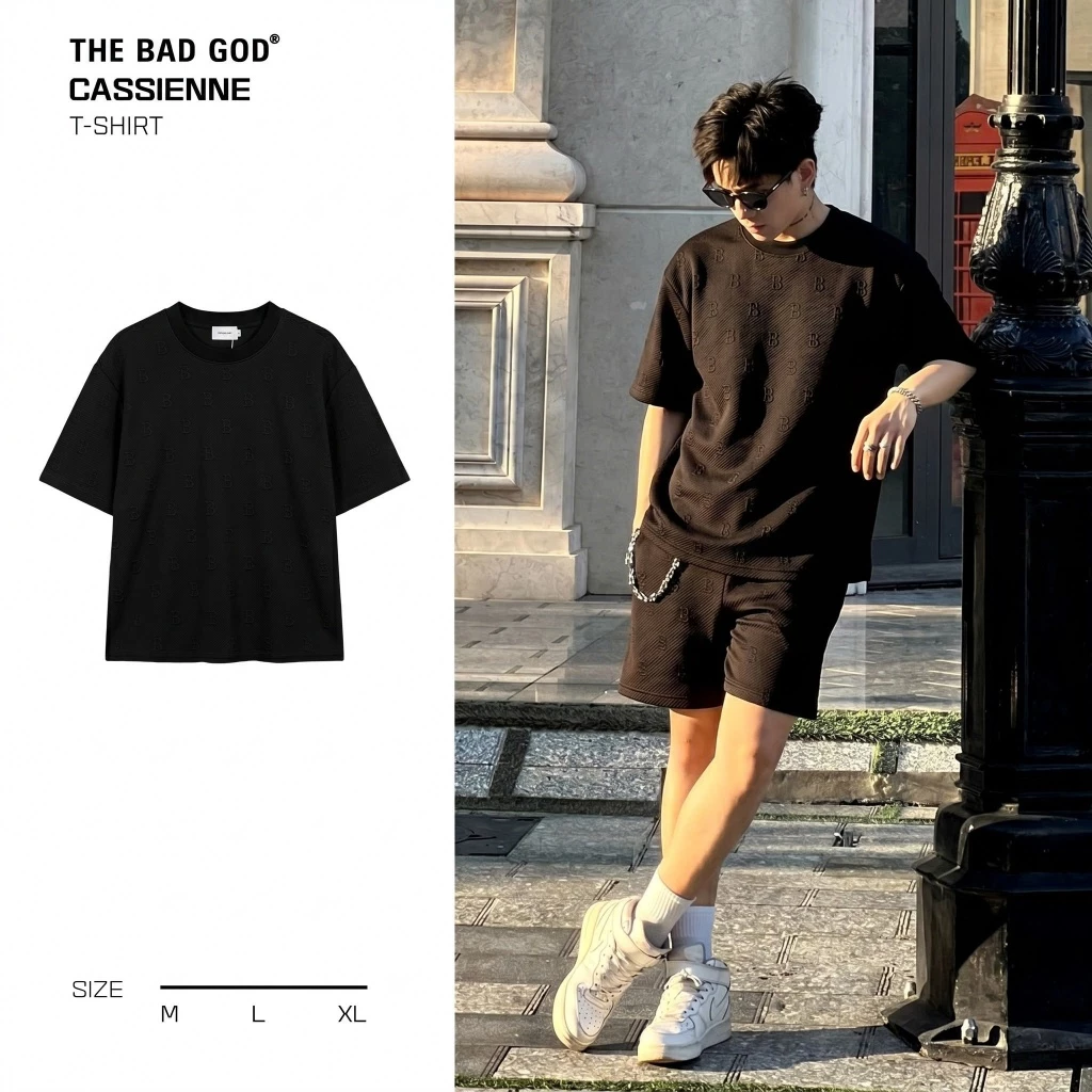 Set Bộ Quần Áo Nam Mùa Hè The Bad God Black B