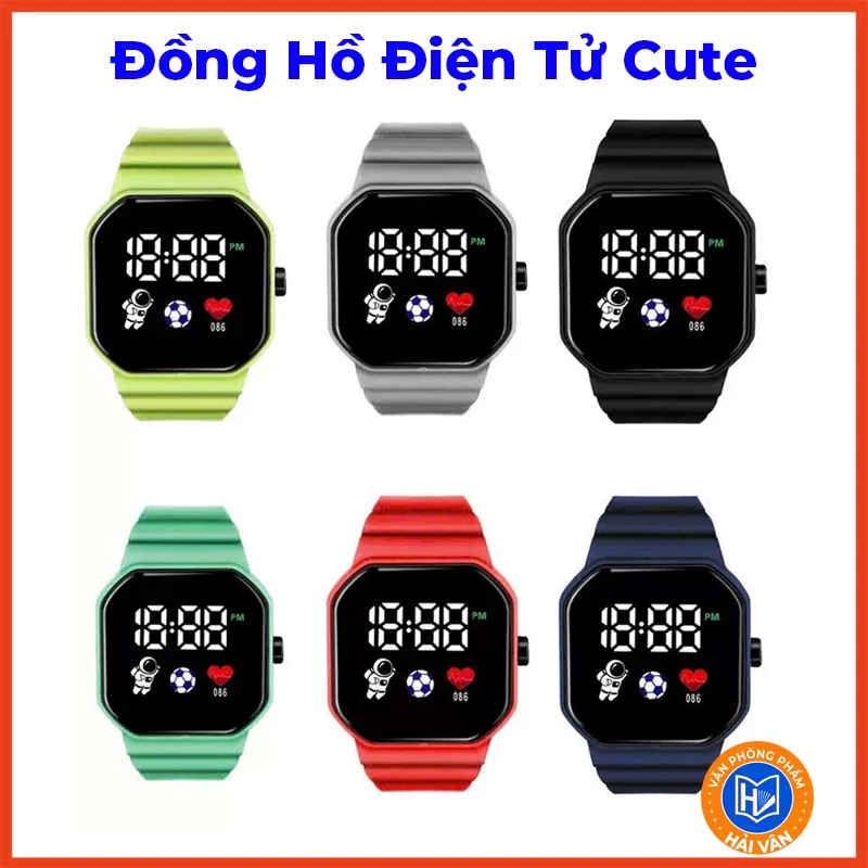 Đồng hồ nam nữ Led kiểu dáng phi hành gia dây cao su êm tay thời trang cá tính, đồng hồ thể thao phong cách nhiều mẫu mã