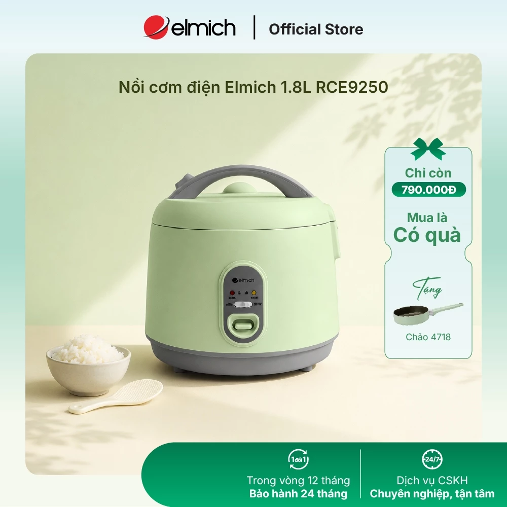 Nồi cơm điện Elmich Ceramic 1.8L RCE9250