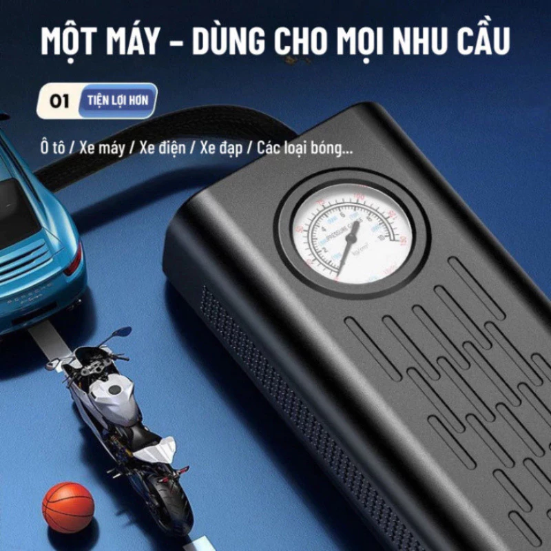 【BẢO HÀNH 12 THÁNG】Máy kích bình ô tô bơm lốp công suất cao