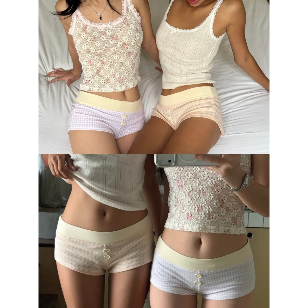 MOLLYE - TÍ HON PLUS| Quần đùi nữ lưng cạp thấp, form ngắn freesize màu pastel dễ thương